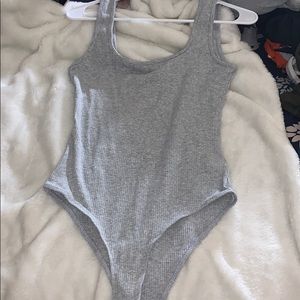 Gray bodysuit